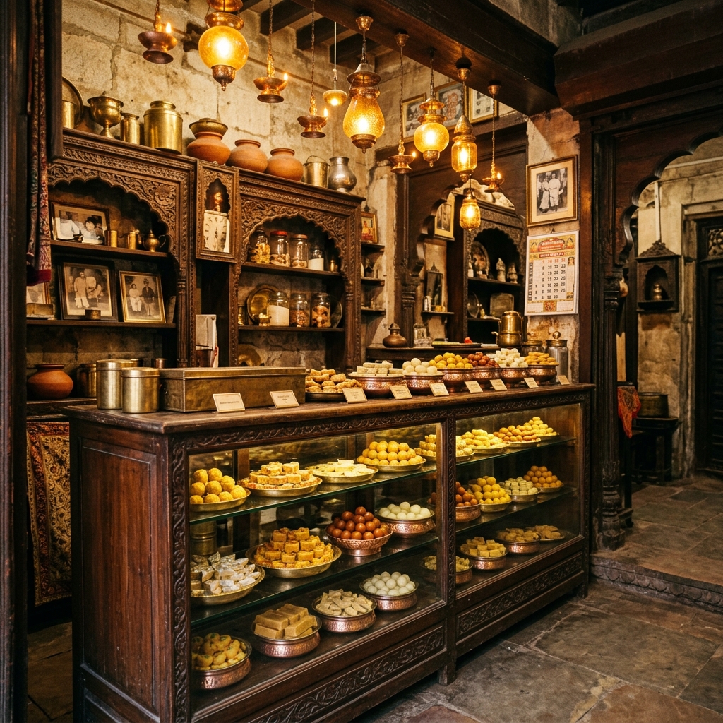 Heritage interior of Sourav Pera & Co. store